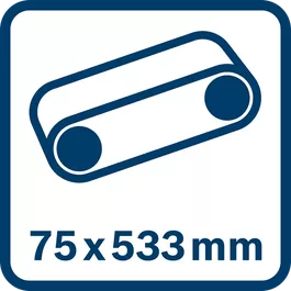 สายพานทรายขนาด 75 x 533