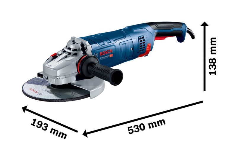 เครื่องเจียรไฟฟ้า Bosch GWS 24-180 JZ พร้อมใบตัด 180 มม.