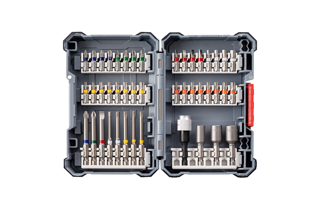 ชุดดอกไขควง Bosch Pick & Click Extra Hard คละแบบ 44 ชิ้น.