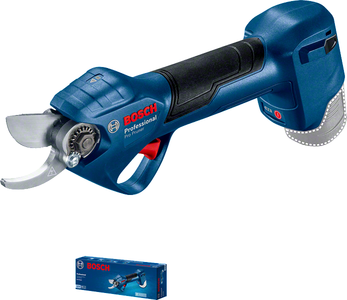 Bosch cordless Pro Pruner เครื่องตัดกิ่งไม้สำหรับการตัดกิ่งไม้ที่มีประสิทธิภาพ.