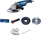 เครื่องเจียรไฟฟ้า Bosch GWS 24-180 พร้อมอุปกรณ์เสริม.