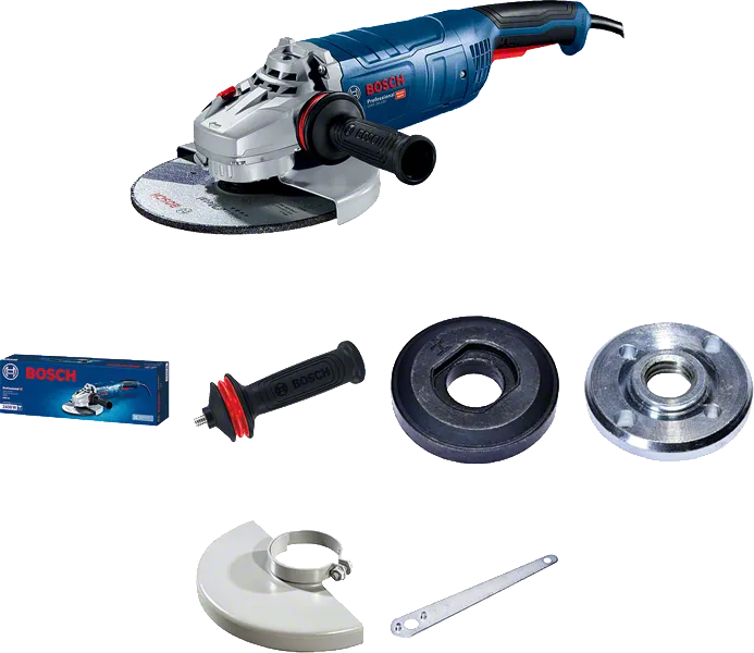 เครื่องเจียรไฟฟ้า Bosch GWS 24-180 พร้อมอุปกรณ์เสริม.