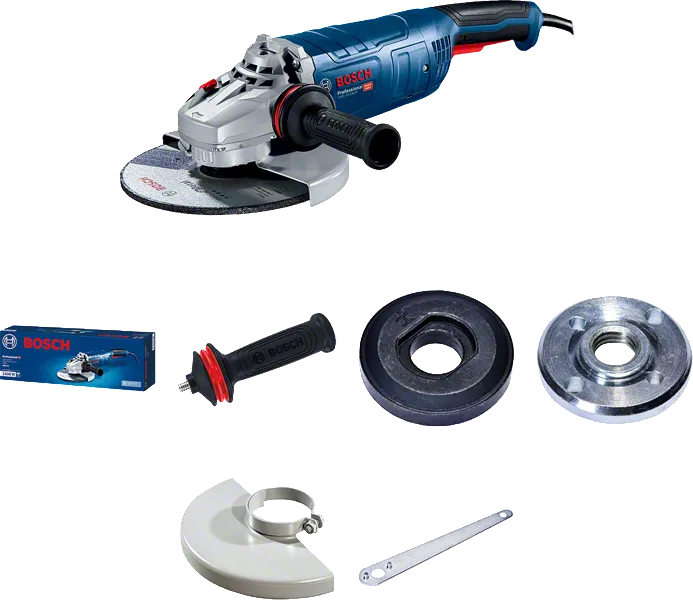 เครื่องเจียรไฟฟ้า Bosch GWS 24-180 พร้อมอุปกรณ์เสริม.