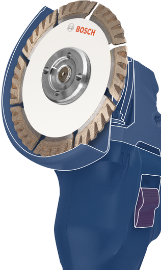 ใบเลื่อยเพชรติดตั้งบนเครื่องมือไฟฟ้าสำหรับตัดวัสดุแข็ง