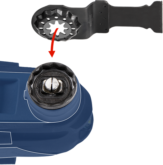 กำลังจัดตำแหน่งอุปกรณ์เครื่องมือแกว่งเพื่อติดตั้งบนหัวเครื่องมือ.