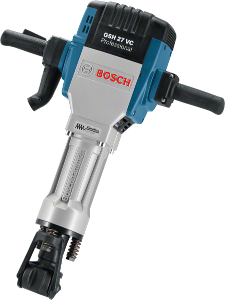 เครื่องตัดไฟรั่ว Bosch GSH 27 VC ที่มีพลังงานกระแทกสูง.