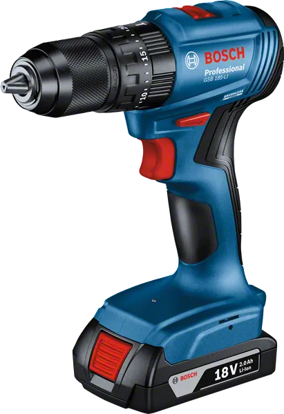 สว่านไร้สาย Bosch GSB 185-LI แบตเตอรี่ 18V 2.0Ah.