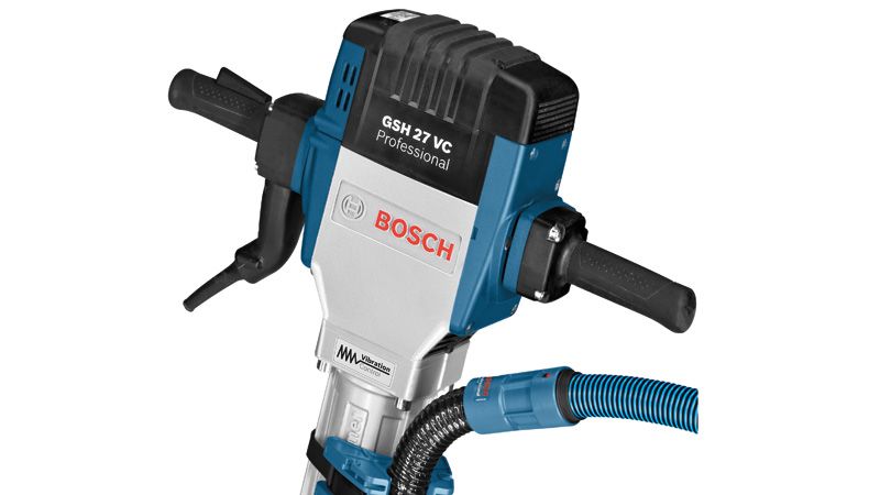 เครื่องสกัดทำลาย Bosch GSH 27 VC พร้อมระบบควบคุมการสั่นสะเทือน