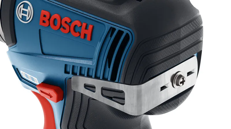 สว่านไร้สาย Bosch พร้อมคลิปหนีบเข็มขัดโลหะ