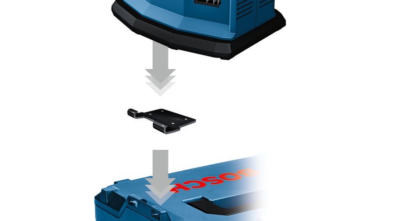 GAL 18V6-80 เครื่องชาร์จ Bosch GAL 18V6-80 พร้อมแผ่นยึด.
