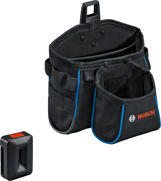 ชุดกระเป๋าใส่เครื่องมือ Bosch พร้อมที่ยึดแบบแม่เหล็ก.