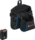 ชุดกระเป๋าใส่เครื่องมือ Bosch พร้อมที่ยึดแบบแม่เหล็ก.