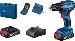 ชุดสว่านไร้สาย Bosch GSR 185-LI พร้อมแบตเตอรี่ 18V สองก้อน