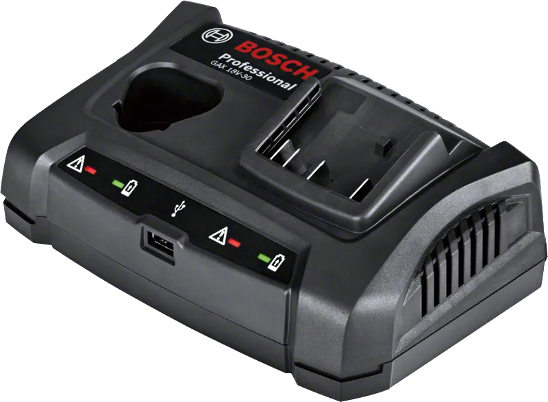 เครื่องชาร์จ Bosch GAX 18V-30 พร้อมพอร์ต USB