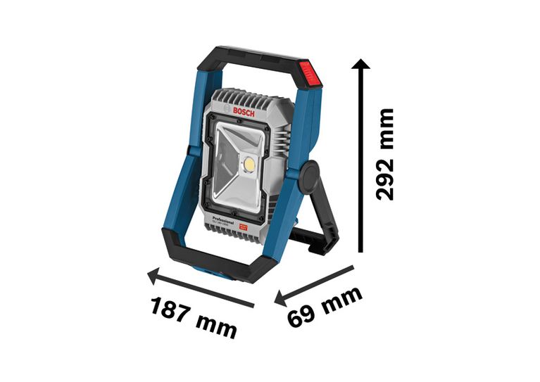ไฟส่องสว่างหน้างานไร้สาย Bosch GLI 18V-1900 ความสว่าง 1,900 ลูเมน.