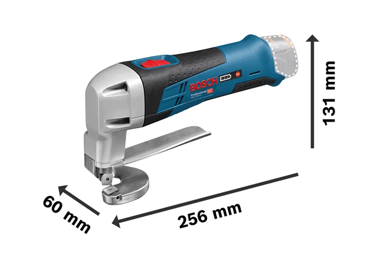 Bosch GSC 12V-13 กรรไกรตัดโลหะไร้สายสำหรับตัดเหล็ก.