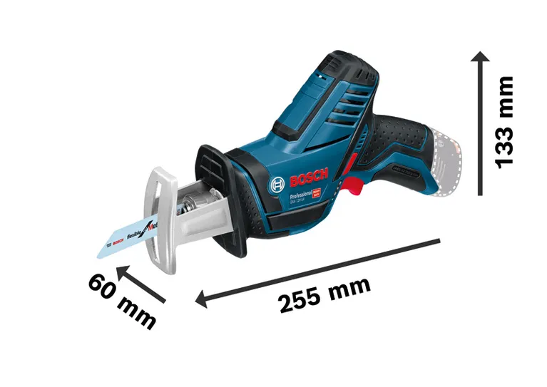 GSA 10.8V-Li เลื่อยตัดโลหะไร้สาย Bosch GSA 12V-14 ขนาดกะทัดรัด.