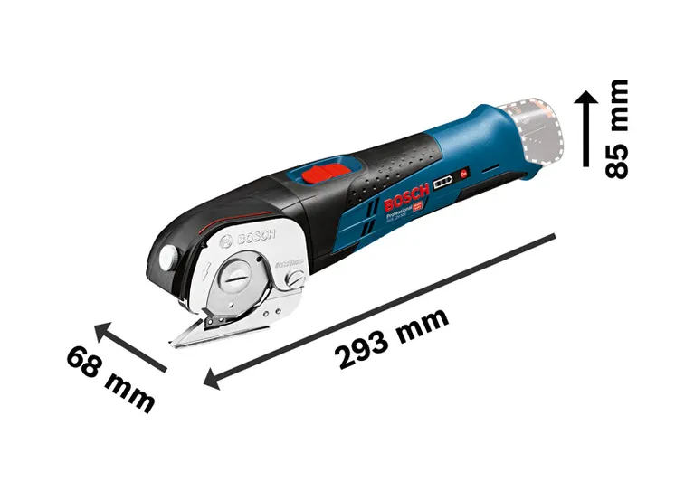 กรรไกรตัดกิ่งไม้ไร้สายอเนกประสงค์ Bosch GUS 12V-300 ที่มีขนาด.