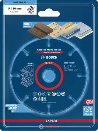 ใบตัด Bosch EXPERT Multi Material 110×20 มม.