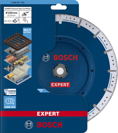 ใบตัดท่อเพชร Bosch EXPERT 230 มม.