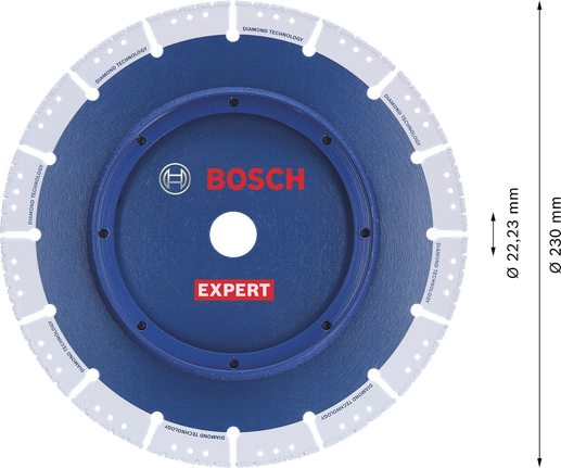 ใบตัดท่อเพชร Bosch EXPERT สำหรับการตัดท่ออย่างแม่นยำ.