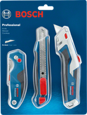 ชุดมีด Bosch 3 ชิ้น ใบมีดอเนกประสงค์ และใบมีดหักออกได้