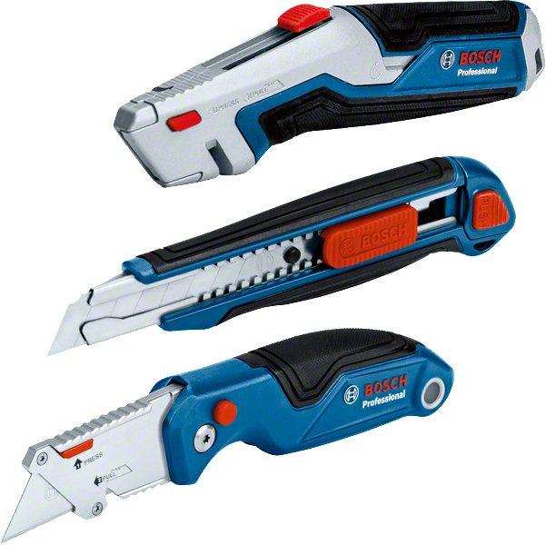 ชุดมีดอเนกประสงค์ Bosch 3 ชิ้น พร้อมด้ามจับออกแบบตามหลักสรีรศาสตร์