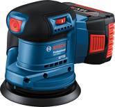เครื่องขัดแบบสุ่มวงโคจร Bosch GEX 185-LI พร้อมแผ่นขัดขนาด 125 มม.