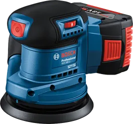 เครื่องขัดแบบสุ่มวงโคจร Bosch GEX 185-LI พร้อมแผ่นขัดขนาด 125 มม.