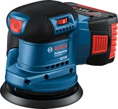 เครื่องขัดแบบสุ่มวงโคจร Bosch GEX 185-LI พร้อมแผ่นขัดขนาด 125 มม.