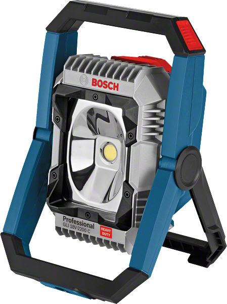 ไฟทำงาน LED Bosch GLI 18V-2200 C พร้อมขาตั้งปรับระดับได้.