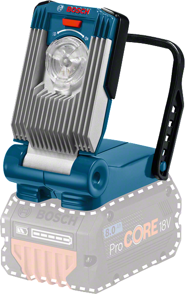 ไฟทำงานไร้สาย Bosch GLI VariLED พร้อมขาตั้งปรับได้.