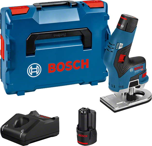 เราเตอร์ไร้สาย Bosch GKF 12V-8 พร้อมเคสและเครื่องชาร์จ.