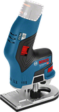 เครื่องเราเตอร์ไร้สาย Bosch GKF 12V-8 สำหรับการตัดแต่งขอบอย่างแม่นยำ.