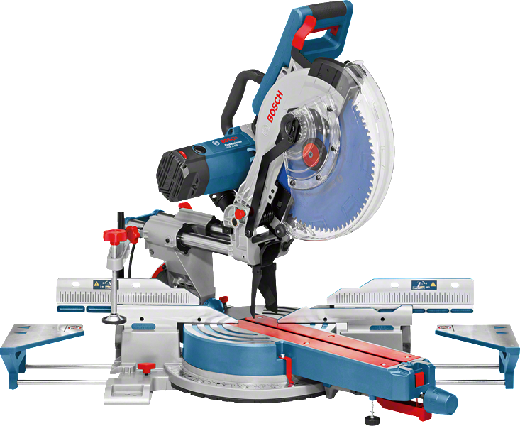 เลื่อยองศาเลื่อน Bosch GCM 12 SDE พร้อมมุมปรับ.