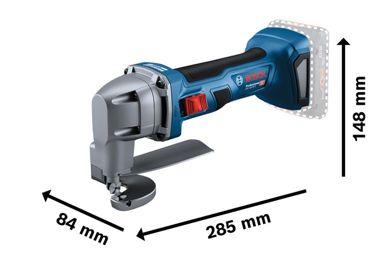 กรรไกรตัดโลหะไร้สาย Bosch GSC 18V-16 ความยาว 285 มม.
