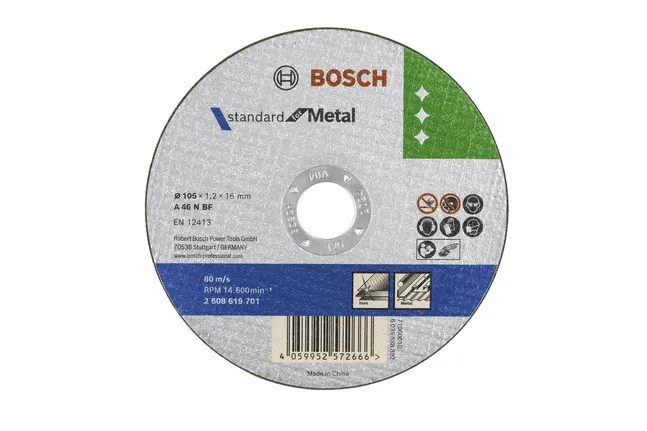 ใบตัดโลหะ Bosch Standard สำหรับเครื่องเจียรไฟฟ้า.