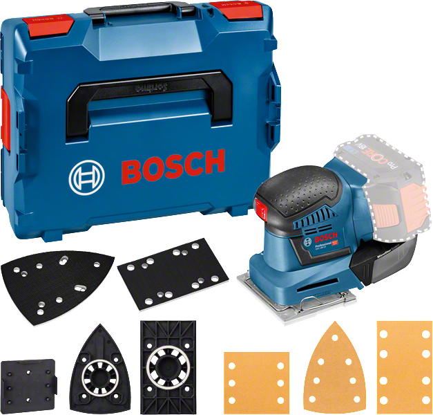 ชุดเครื่องขัดแบบสั่นสะเทือนไร้สาย Bosch GSS 18V-10.