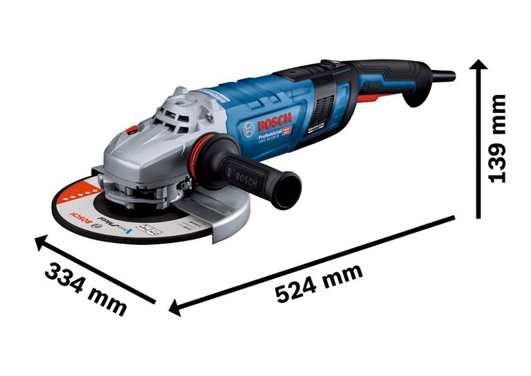 เครื่องเจียรไฟฟ้า Bosch GWS 30-230 B พร้อมใบตัด 230 มม.
