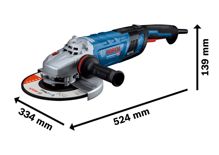เครื่องเจียรไฟฟ้า Bosch GWS 30-230 B พร้อมใบตัด 230 มม.