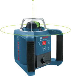 Bosch GRL 300 HVG เครื่องปรับระดับเลเซอร์แบบหมุน ความแม่นยำสูง.