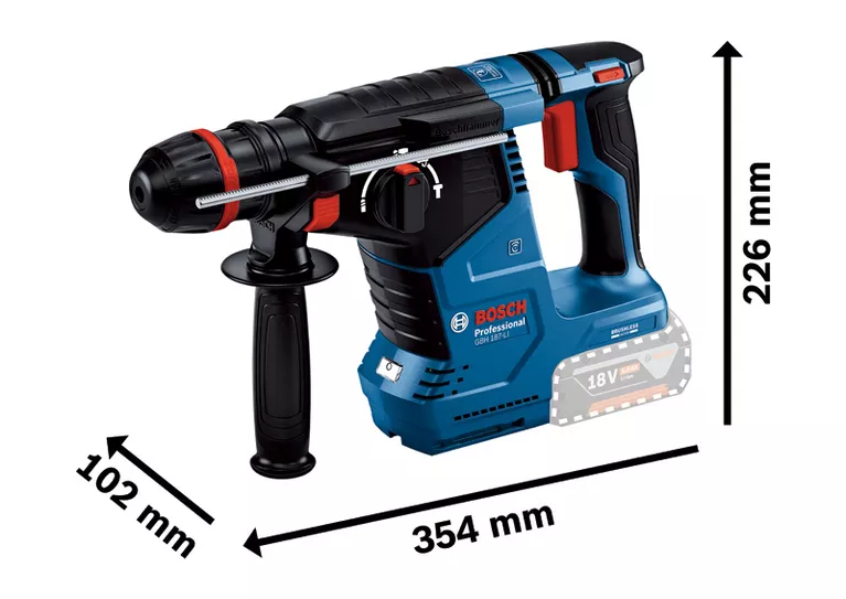 GBH 187-LI สว่านโรตารี่ Bosch GBH 187-LI พร้อมแบตเตอรี่ 18V