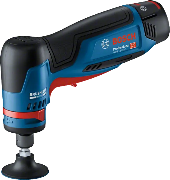 เครื่องเจียรโรลเลอร์ Bosch GWG 12V-50 S พร้อมมอเตอร์ไร้แปรงถ่าน.