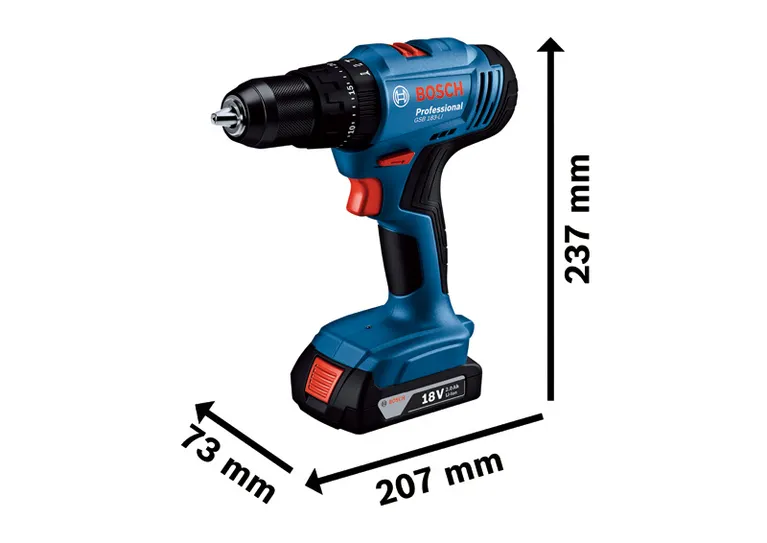 Bosch GSB 18-3 LI สว่านไร้สาย 18V 2.0Ah.
