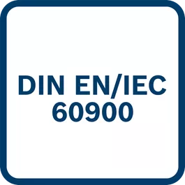 เครื่องมือผ่านการรับรองตามมาตรฐาน DIN EN/IEC 60900