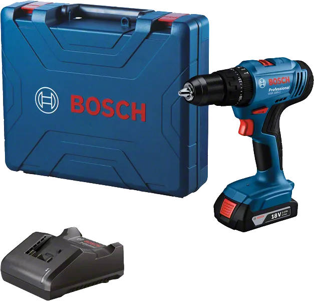 ชุดสว่านไร้สาย Bosch GSB 18V-45 พร้อมกล่องและเครื่องชาร์จ.
