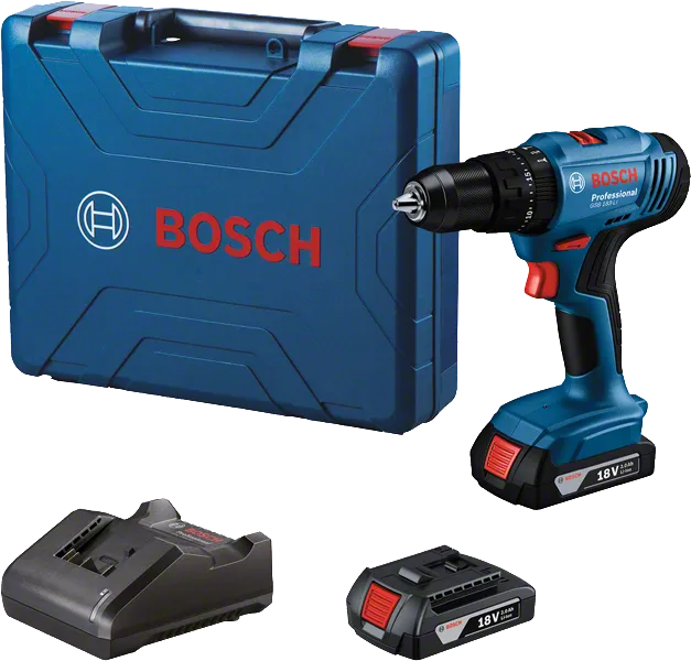 ชุดสว่านไร้สาย Bosch GSB 18V-45 พร้อมกล่องและเครื่องชาร์จ.