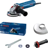 เครื่องเจียรไฟฟ้า Bosch GWS 12-125 S พร้อมอุปกรณ์เสริม.