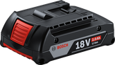ชุดแบตเตอรี่ลิเธียมไออน Bosch 18V 2.0Ah.