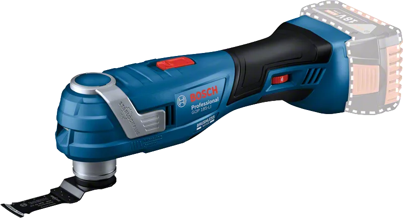 Bosch GOP 18V-185 LI เครื่องมืออเนกประสงค์ไร้สายสำหรับการใช้งานระดับมืออาชีพ.